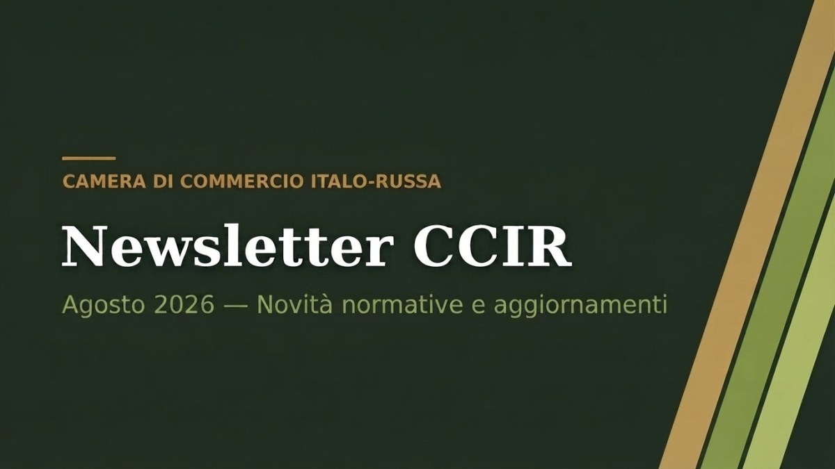 Newsletter CCIR – Agosto 2026